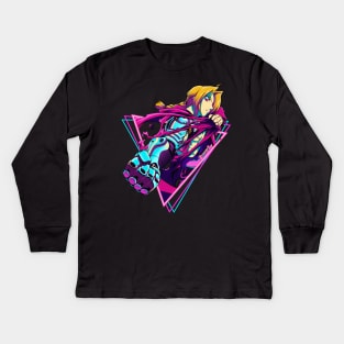 fullmetal alchemist - Edward Elric | retro Kids Long Sleeve T-Shirt